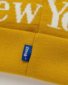 Awake Serif Logo Beanie Yellow - Mens - Beanies