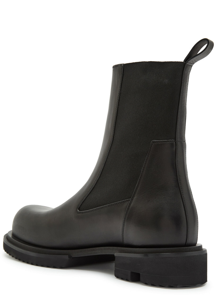 Rick Owens Gabe Leather Chelsea Boots Black