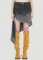 JW Anderson - Asymmetric Studded Skirt in Grey