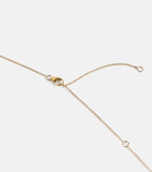 Rainbow K Medaille 9kt white and yellow gold necklace with diamonds