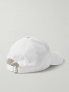 CELINE - Logo-Embroidered Cotton-Gabardine Baseball Cap - White