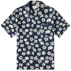 Universal Works Men's Flower Road Shirt in Indigo