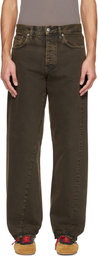 Sunflower Brown Wide Twist Jeans