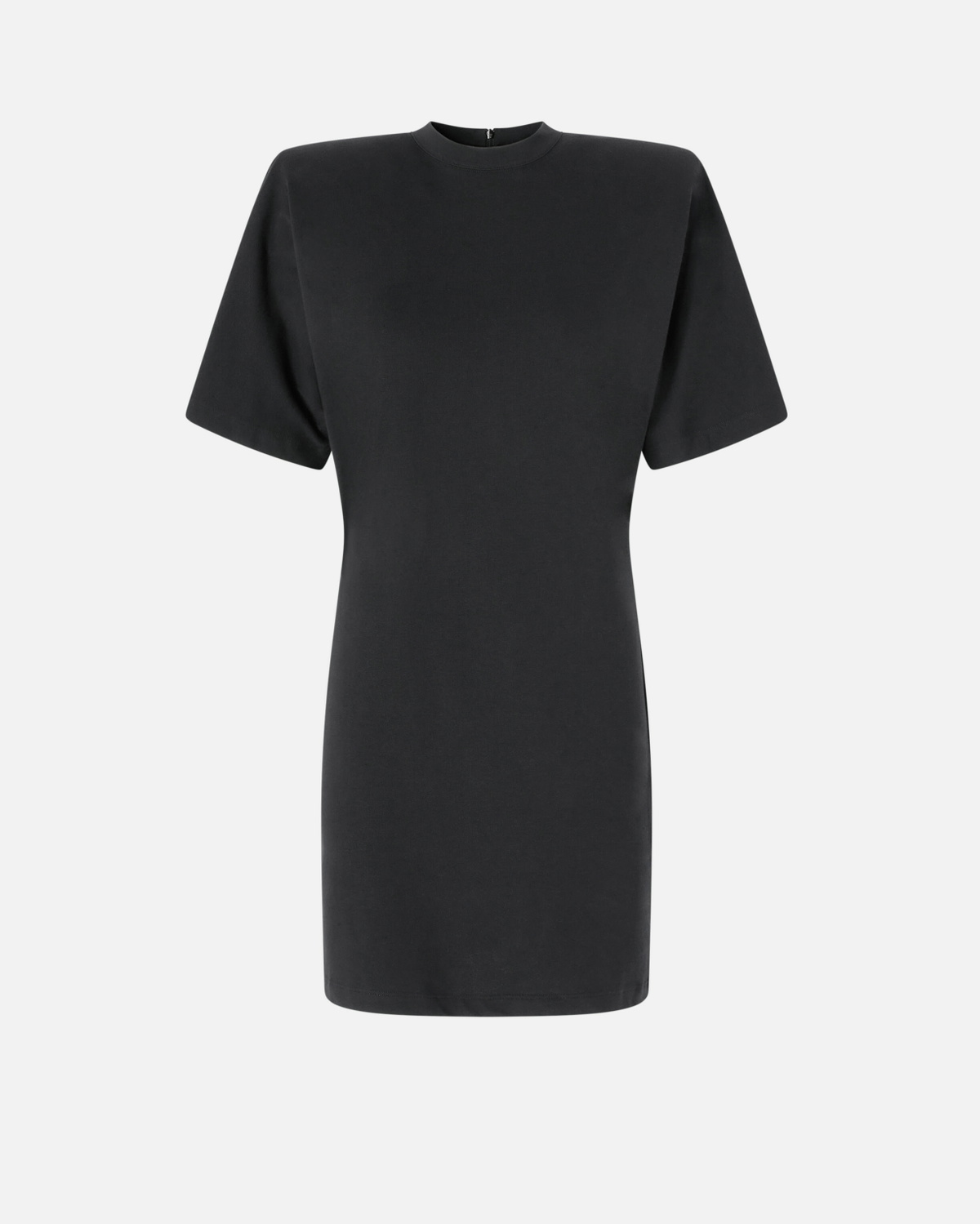 Pinko Mini Dress With Padded Shoulders And Strap Limo Black