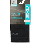 2XU - Vectr Cushioned Stretch-Nylon Full-Length Compression Socks - Black
