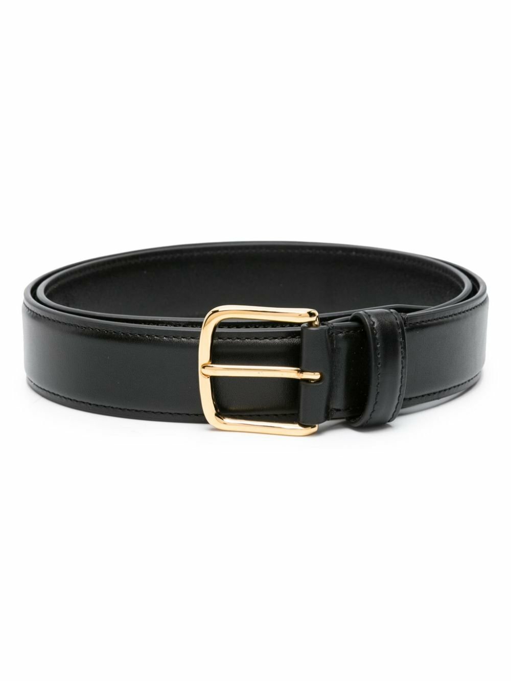 The Row Black Classic Leather Belt