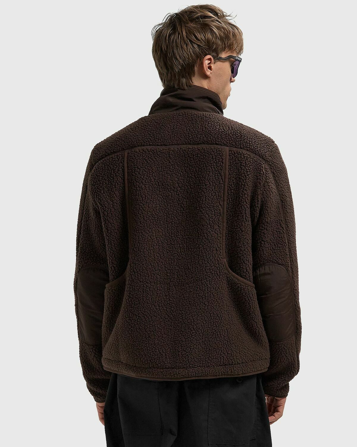 Pas Normal Studios Off-Race Pile Fleece Jacket Brown Men