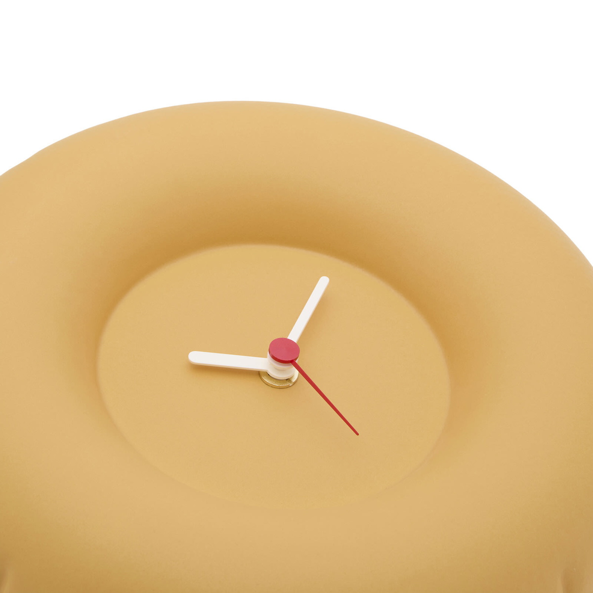 Home Studyo Holly Clock in Yolk Yellow 