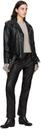 rag & bone Black Dallas Leather Jacket