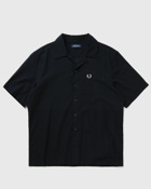 Fred Perry Lightweight Texture Revere Col Blue - Mens - Shortsleeves