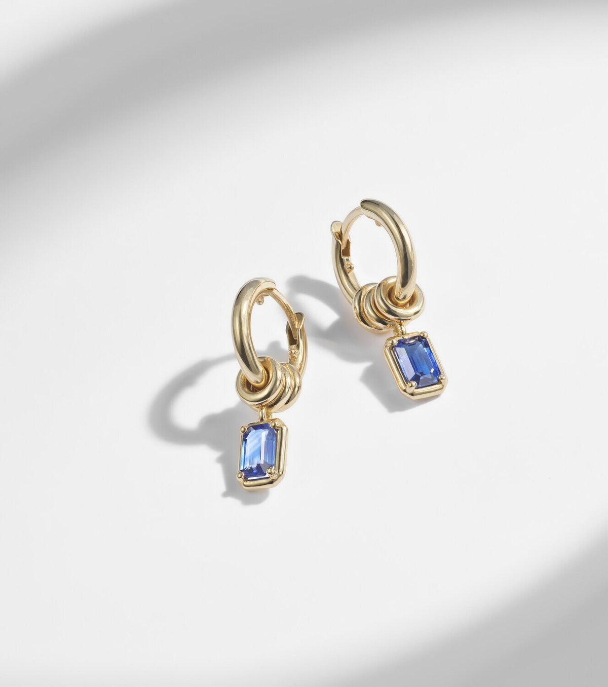 Spinelli Kilcollin Zahra 18kt gold hoop earrings with sapphires