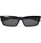 Balenciaga - Rectangular-Frame Acetate Sunglasses - Black
