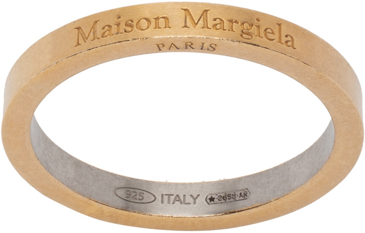 Photo: Maison Margiela Gold Engraved Ring