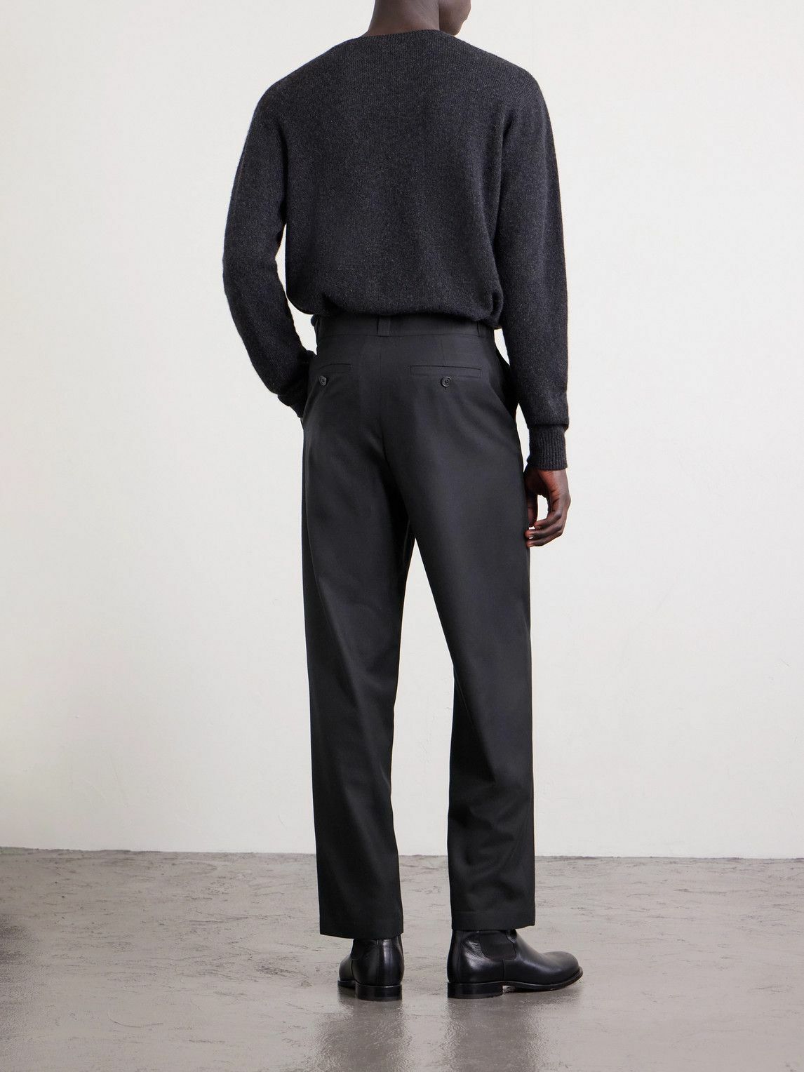 VUJADE Otis Trousers in Virgin Wool 黒 KOMUNE | Black Otis Trousers