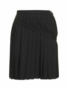 MM6 MAISON MARGIELA - Pleated Viscose Blend Mini Skirt