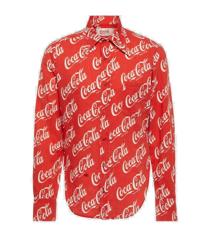 Photo: ERL x Coca-Cola® printed cotton and linen shirt