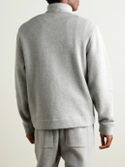 James Perse - Cozy Cotton-Blend Jersey Half-Zip Sweatshirt - Gray