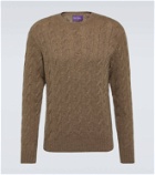Ralph Lauren Purple Label Cable-knit cashmere sweater