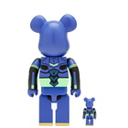 Medicom Be@rbrick Evangelion Eva 01 New Paint Version in 100 % 400%/Blue