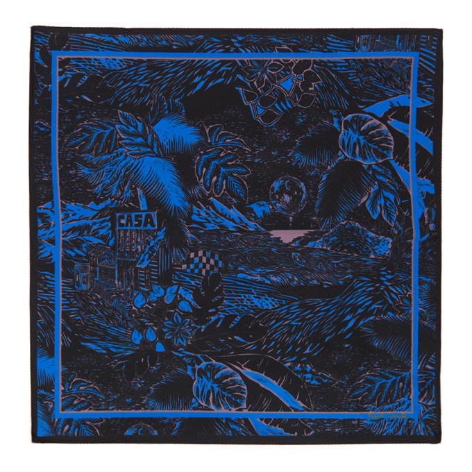 Photo: Paul Smith Black and Blue Chile Pocket Square
