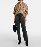 Isabel Marant Wilda leopard-print bomber jacket