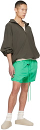 Fear of God ESSENTIALS Green Drawstring Shorts