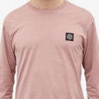 Stone Island Men's Long Sleeve Patch T-Shirt in Rose