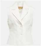Aya Muse - Polaris linen and cotton vest