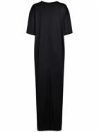 THE ROW - Amo Wool Jersey Short Sleeve Midi Dress
