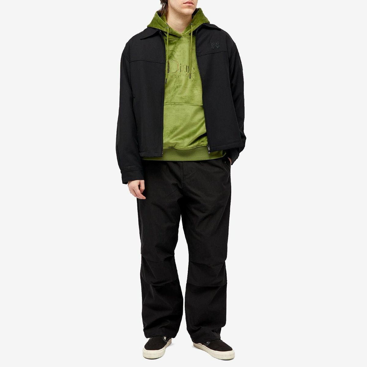 【DIME】 Classic Velour Hoodie / Cedar Green Dime Men's Classic Logo Velour Hoodie in Cedar Dime