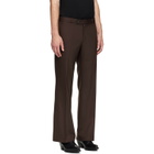 Ernest W. Baker Brown Loose Fit Flare Trousers