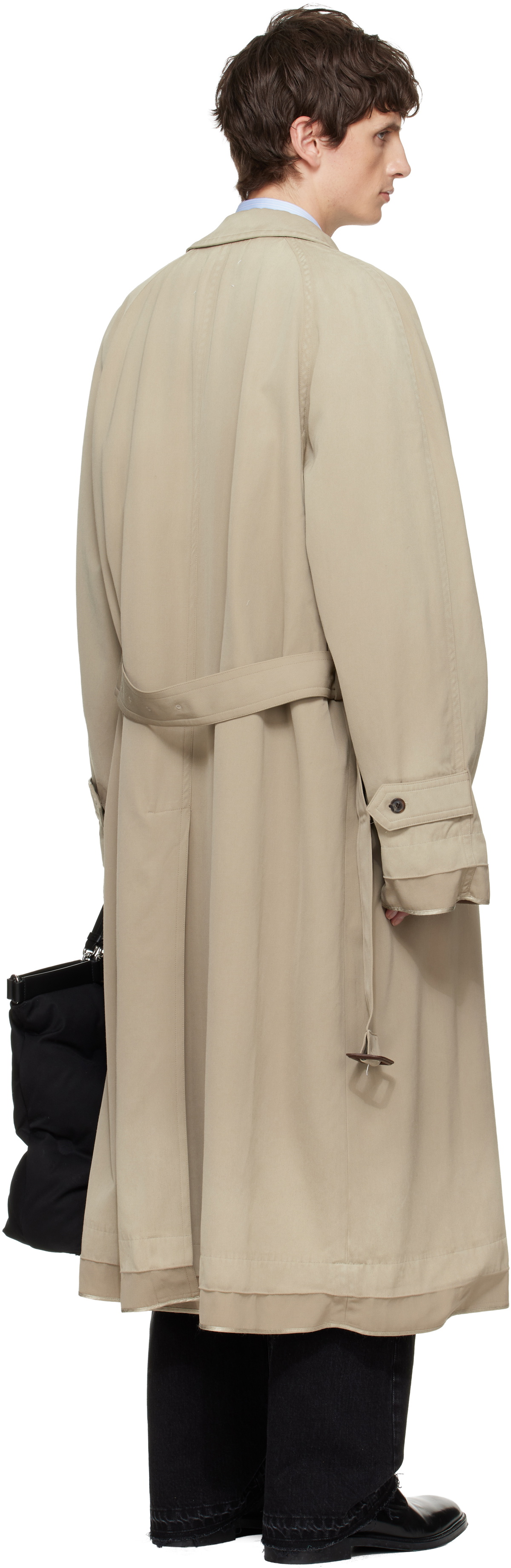 Maison Margiela Beige Belted Trench Coat