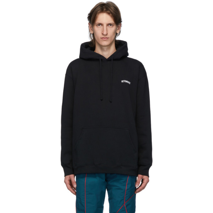 VETEMENTS Black Logo Hoodie Vetements