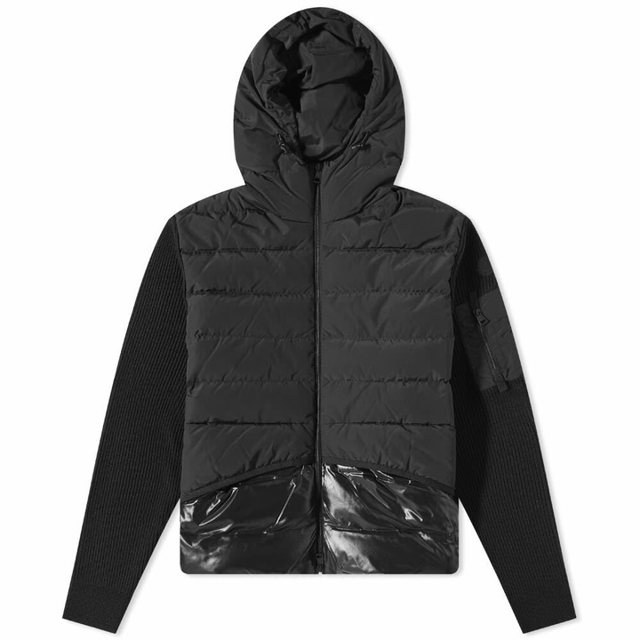 Photo: Moncler Men's Genius Knitted Down Jacket in Black