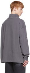 We11done Gray Cotton Turtleneck