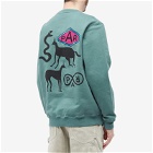 By Parra Men's Snaked By Ahorse Crew Sweat in Pine Green