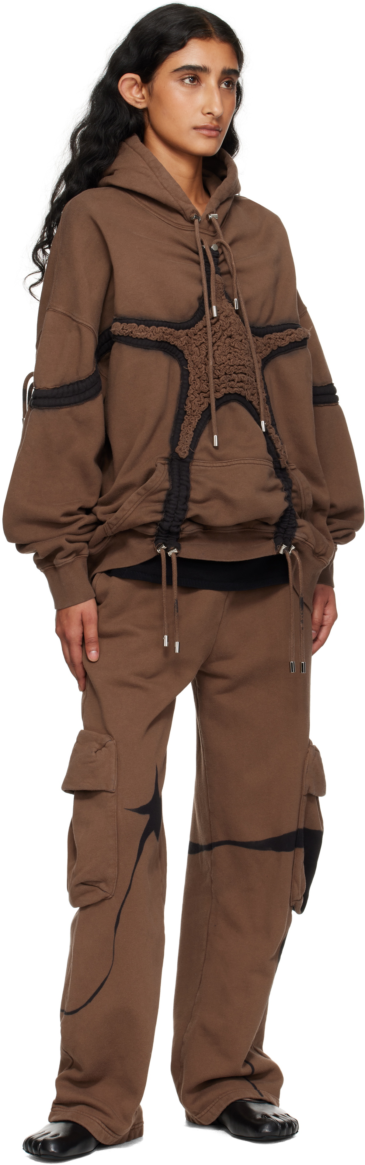 Collina Strada Brown Soft Star Hoodie