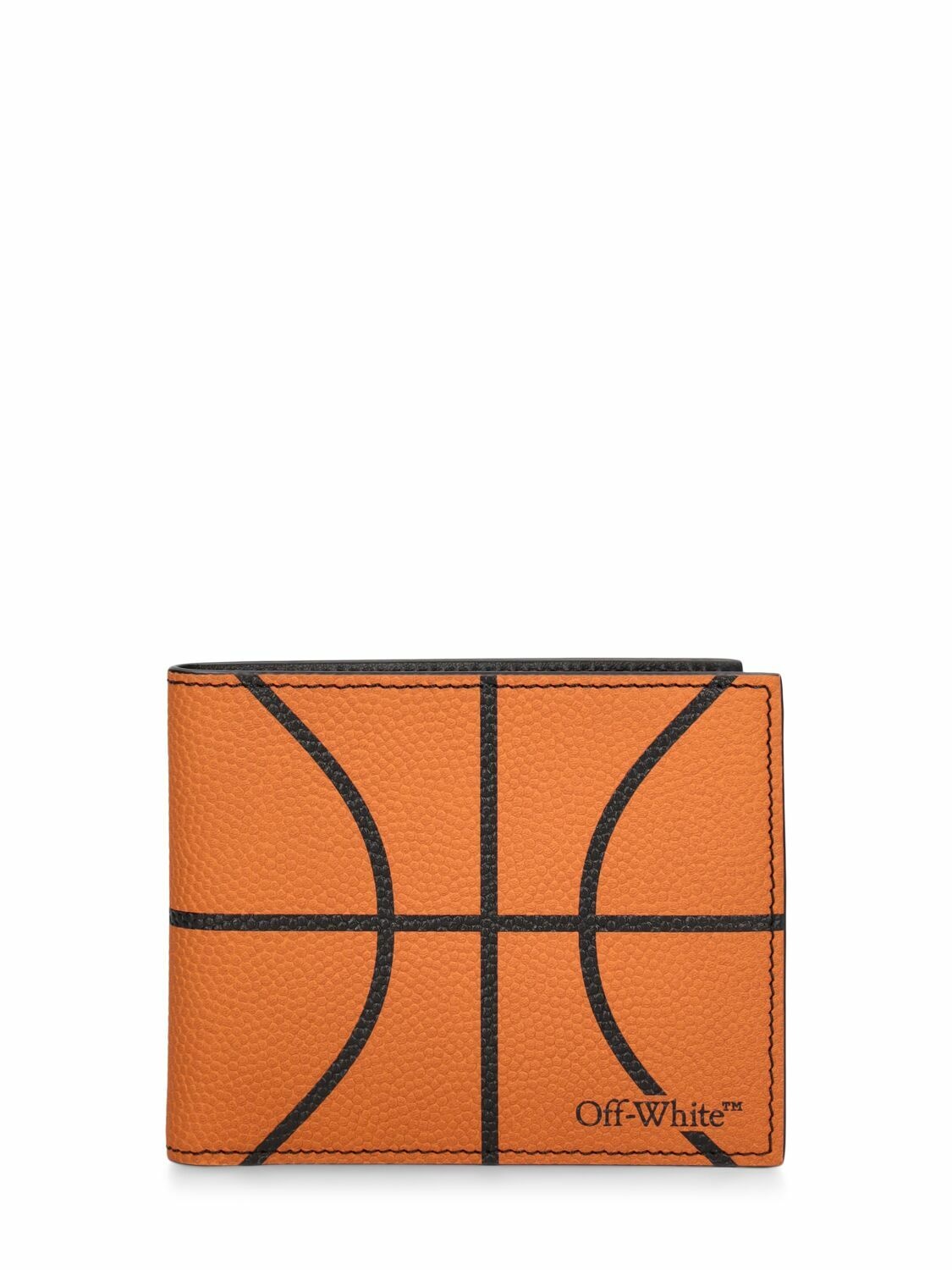 Photo: OFF-WHITE Basketball Classic Leather Bifold Wallet