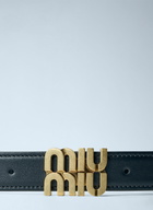 Miu Miu Logo Buckle Leather Belt