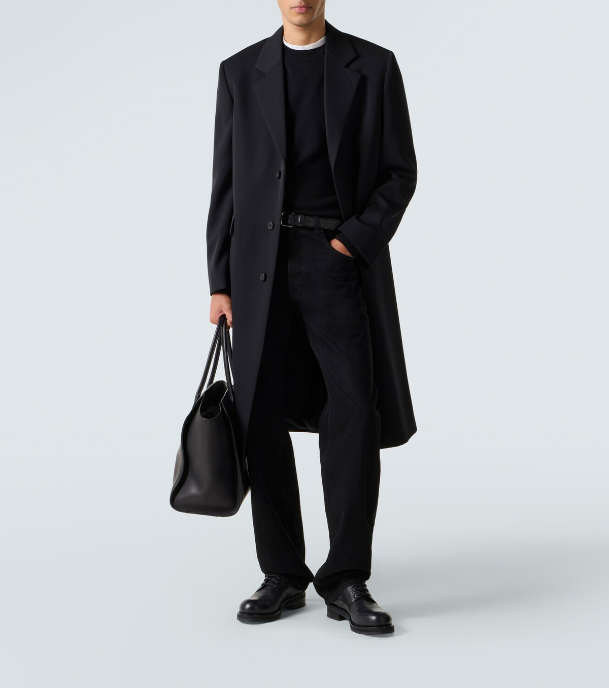 The Row Leather Derby shoes