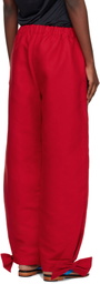 Caro Editions Red Coco With Bows Trousers