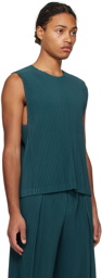 HOMME PLISSÉ ISSEY MIYAKE Green Tailored Pleats 2 Tank Top