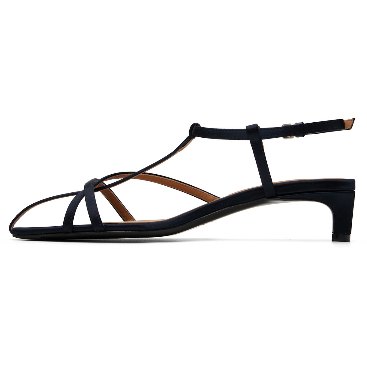 Jil Sander Navy Cage Low-Heel Sandals