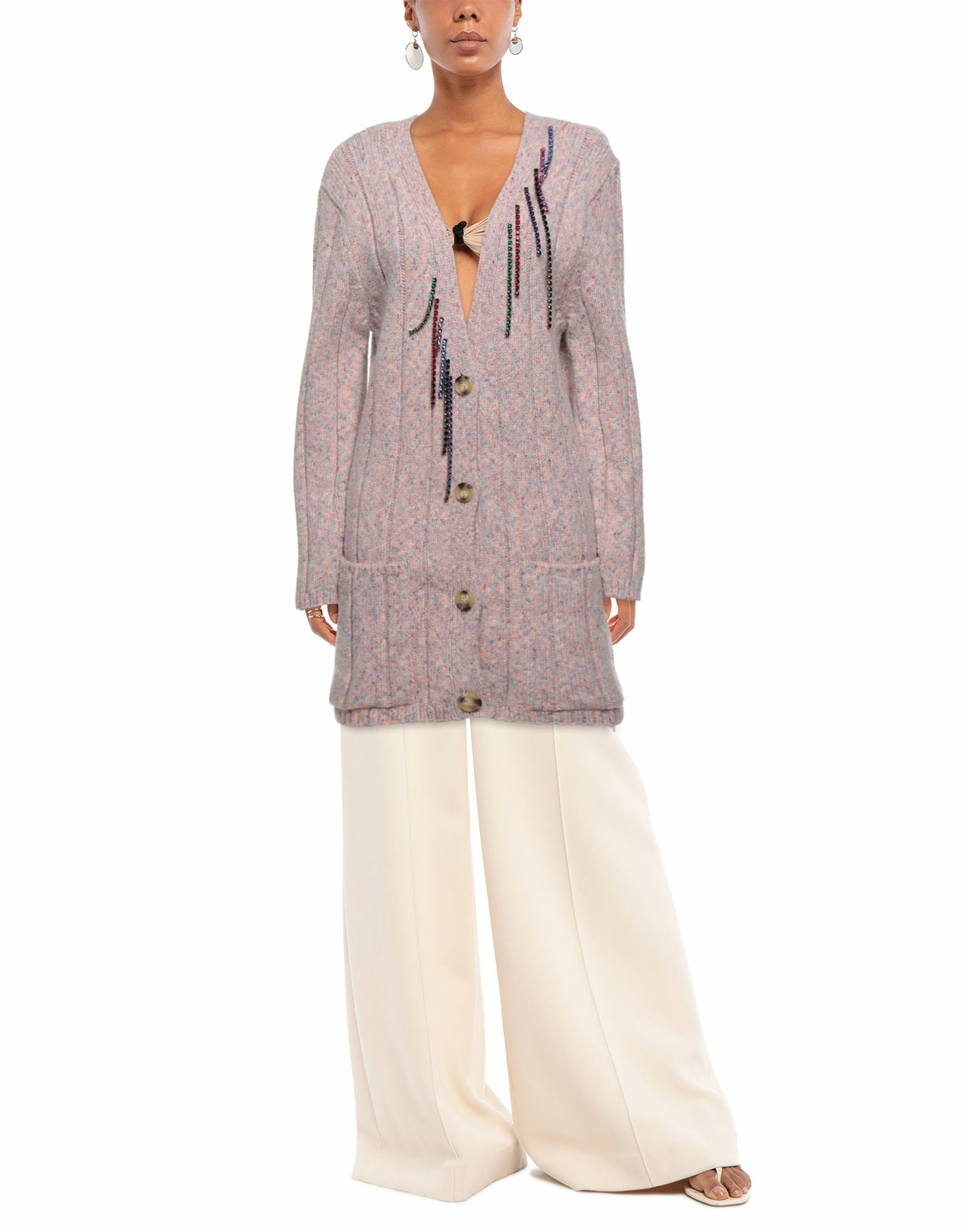 Christopher Kane Womens Cardigan in Light pink