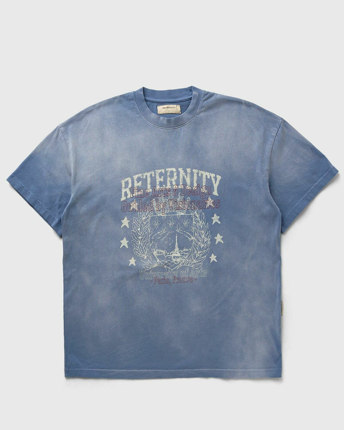 Reternity UNIVERSITY TEE Blue Mens Shortsleefe