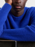 Mr P. - Brushed-Cashmere Sweater - Blue