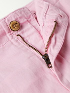 Polo Ralph Lauren - Maritime Straight-Leg Linen and Cotton-Blend Shorts - Pink