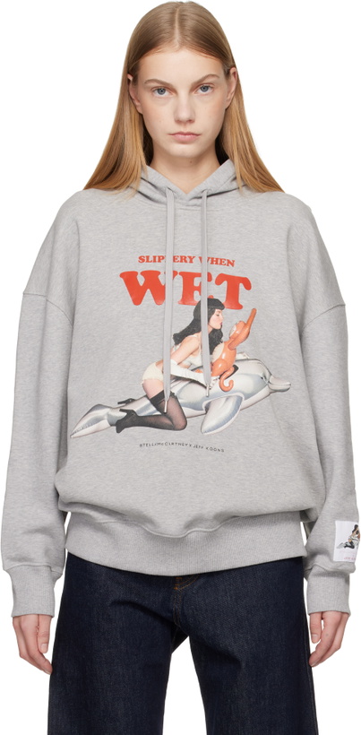 Photo: Stella McCartney Gray Jeff Koons Edition 'Slippery When Wet' Hoodie