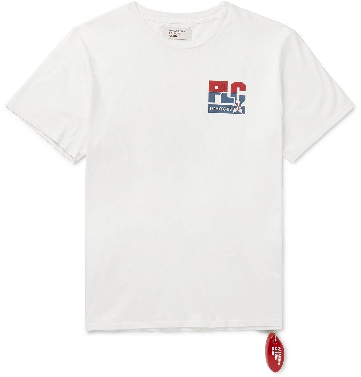 Photo: Pasadena Leisure Club - Logo-Print Cotton-Jersey T-Shirt - White