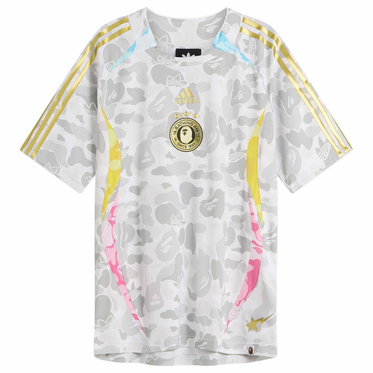Adidas Men's x Bape Teamgeist T-Shirt in White